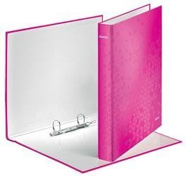 Segregator A4 laminowany LEITZ WOW 40mm 42410023 różowy