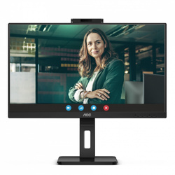 AOC Monitor 24P3QW 23.8 cali IPS HDMIx2 DP Pivot Kamera
