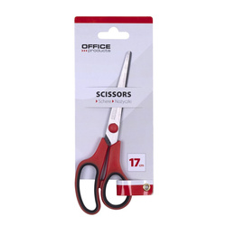 NOŻYCZKI 170MM OFFICE PRODUCTS CZERWONO-CZARNE