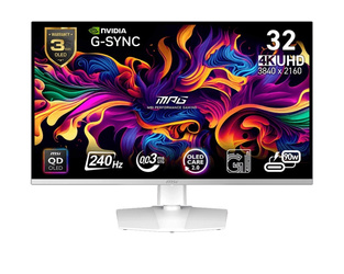 MSI MONITOR MPG 321URXW QD-OLED 31.5''/LED/UHD/FLAT/240HZ/BLACK