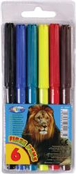 FLAMASTRY OP. PVC CENTRUM ZOO 80163 MIX*6