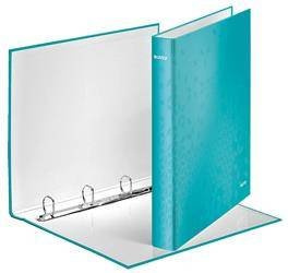 Segregator A4 laminowany LEITZ WOW 40mm 42420051 turkusowy