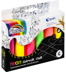 KREDA 6 KOLORÓW NEONOWYCH 105X25MM FIORELLO GR-F06N 170-2599 6 SZT