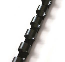 GRZBIET PLASTIKOWY 14MM ARGO 405142 CZARNY 100SZT