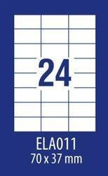 ETYKIETY SAMOPRZYLEPNE 70X37MM UNIWERSALNE AVERY ZWECKFORM ECONOMY ELA011 BIAŁE 100ARK*24SZT