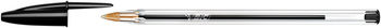 Długopis BIC CRISTAL 847897 czarny 1.0mm przezroczysta obudowa