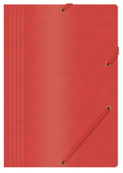 TECZKA Z GUMKĄ A4 OFFICE PRODUCTS CZERWONA PRESZPAN 390GSM