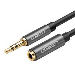 PRZEDŁUŻACZ AUDIO AUX JACK UGREEN AV118 3,5 MM 5M (CZARNY)