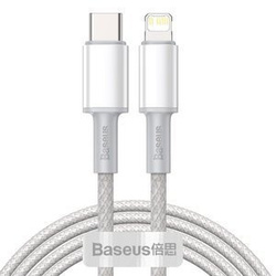 Kabel BASEUS High Density Braided USB-C-Lightning 2m (biały)