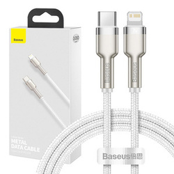Kabel BASEUS Cafule USB-C-Lightning 1m (biały)