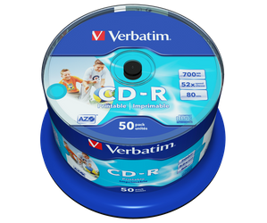 PŁYTA CD-R 700MB 52X VERBATIM DATALIFE PLUS 43438 CAKE 50 SZT.