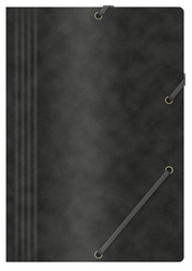 TECZKA Z GUMKĄ A4 OFFICE PRODUCTS CZARNA PRESZPAN 390GSM