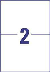 ETYKIETY SAMOPRZYLEPNE 210X148MM OCHRONNE, ZABEZPIECZAJĄCE, POLIETYLENOWE AVERY ZWECKFORM ULTRA RESISTANT L7916-10 BIAŁE 10ARK*2SZT