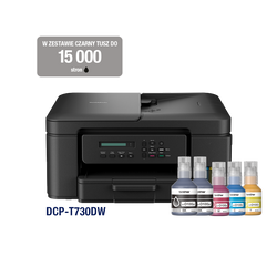 URZĄDZENIE WIELOFUNKCYJNE ATRAMENTOWE A4 BROTHER MFP DCP-T730DW USB/WIFI/ADF