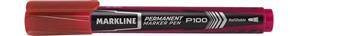Marker permanentny LINC Markline MP100RED czerwony okrągła
