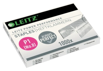 Zszywki LEITZ No.8 55780000 15 kart. 1000szt.