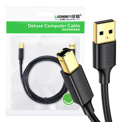 Kabel UGREEN US135 USB-A-USB-B 2m (czarny)
