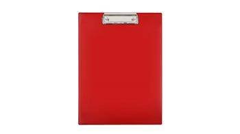 Deska z klipem A4 BIUR-FOL KH-01-04 czerwona PVC