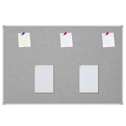 TABLICA TEKSTYLNA 80X100CM MATBOARDS 5404-29K SZARA RAMA ALUMINIOWA