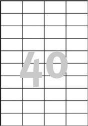 ETYKIETY SAMOPRZYLEPNE 52.5X29.7MM UNIWERSALNE AVERY ZWECKFORM TRWAŁE 3651 BIAŁE 100ARK*40SZT