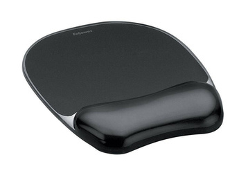 PODKŁADKA POD MYSZ&NADGARSTEK ŻELOWA FELLOWES CRYSTAL 9112101 CZARNA