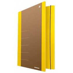 TECZKA Z GUMKĄ A4 DONAU LIFE ŻÓŁTA KARTON 500 G/M²