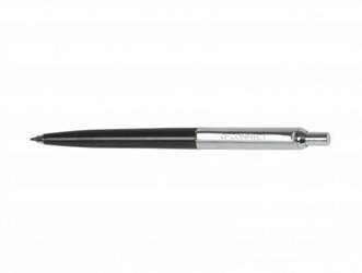 DŁUGOPIS AUTOMATYCZNY Q-CONNECT PRESTIGE NIEBIESKI 0.7MM CZARNO/SREBRNA OBUDOWA
