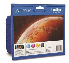 TUSZ ORYGINALNY BROTHER LC1100HYVALBP CMYK 900BK/3*750 CMY STRON