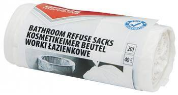 WORKI NA ŚMIECI HDPE OFFICE PRODUCTS BIAŁE 20L 40SZT.