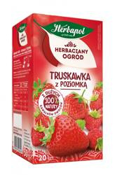 HERBATA TRUSKAWKA Z POZIOMKĄ HERBAPOL HERBACIANY OGRÓD 20 TOREBEK