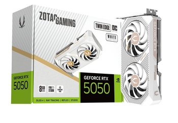 ZOTAC KARTA GRAFICZNA GEFORCE RTX 5050 TWIN EDGE OC 8GB GDDR6 128BIT 3DP/HDMI BIAŁA