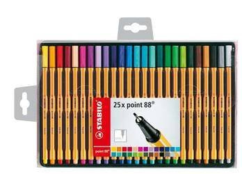 CIENKOPIS STABILO POINT 8825-1 MIX*25 0.4 25SZT