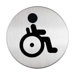 PIKTOGRAM WC DLA OSÓB NIEPEŁNOSPRAWNYCH 83 MM DURABLE PICTO 490623