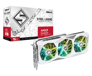 ASROCK KARTA GRAFICZNA RADEON RX 7800 XT STEEL LEGEND OC 16G GDDR6 256BIT