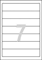 ETYKIETY SAMOPRZYLEPNE 38X192MM NA SEGREGATORY AVERY ZWECKFORM L4760-25 BIAŁE 30ARK*7SZT