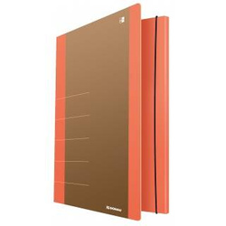 TECZKA Z GUMKĄ A4 DONAU LIFE POMARAŃCZOWA KARTON 500 G/M²