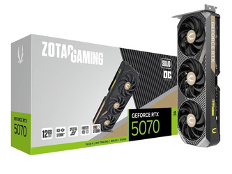 ZOTAC KARTA GRAFICZNA GEFORCE RTX 5070 SOLID OC 12GB GDDR7 192BIT 3DP/HDMI