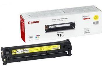 TONER ORYGINALNY CANON CRG716Y 1977B002 YELLOW 1500 STRON