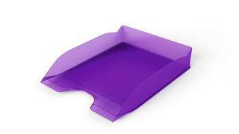 SZUFLADA A4 DURABLE BASIC 1701674992 PRZEZROCZYSTA FIOLETOWA 253X63X337MM