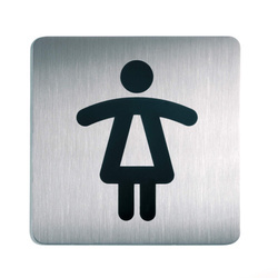 PIKTOGRAM WC DLA PAŃ 150X150 MM DURABLE PICTO 495623